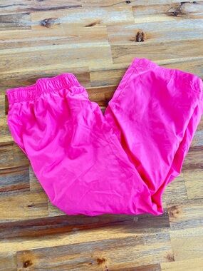 Bright Hot Pink Elastic Waist Pants
